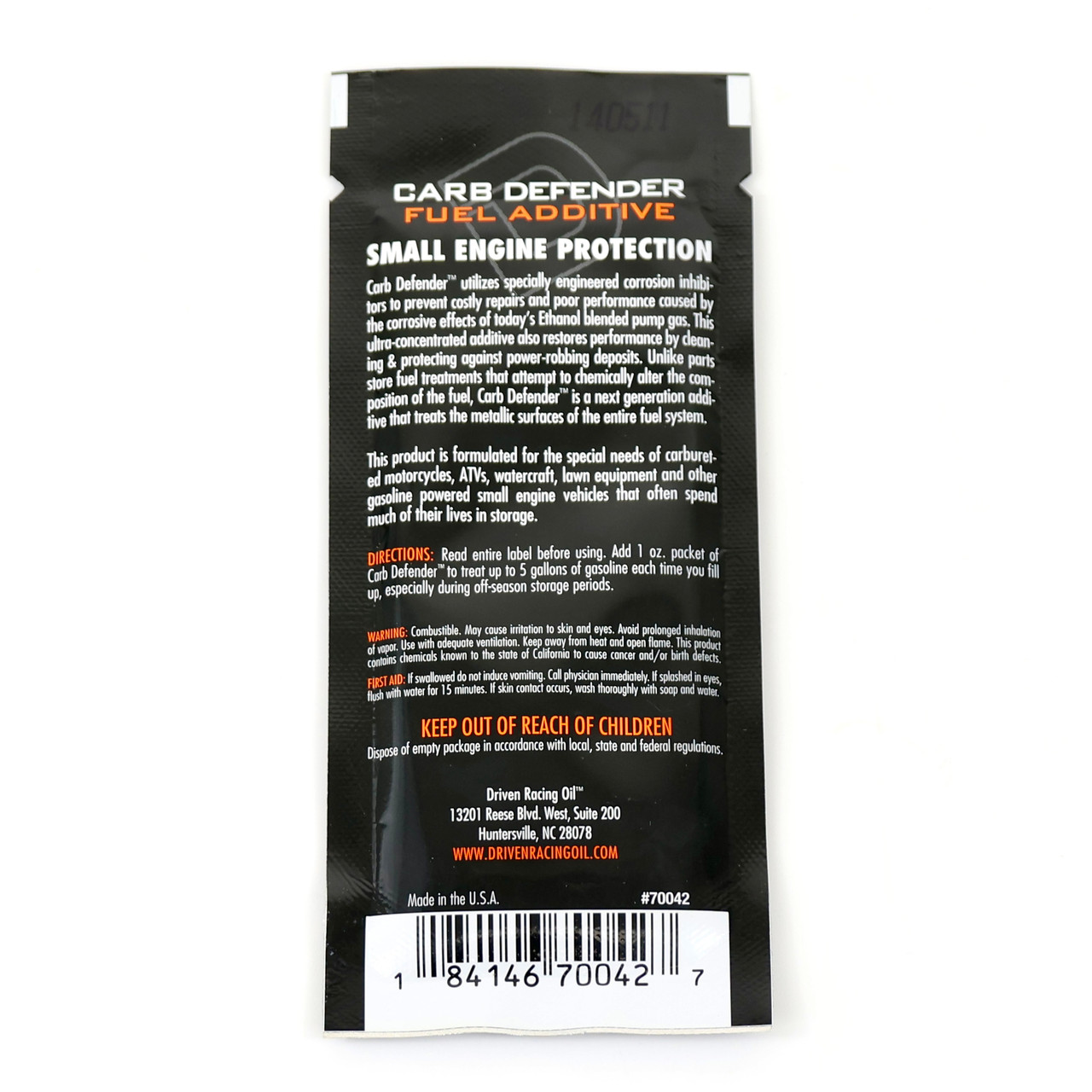 Driven Carb Defender Fuel Additive - 1oz Packet