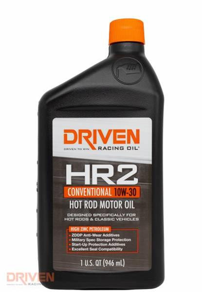 Driven HR2 10w-30 Hot Rod Oil - High ZDDP Zinc Conventional Motor