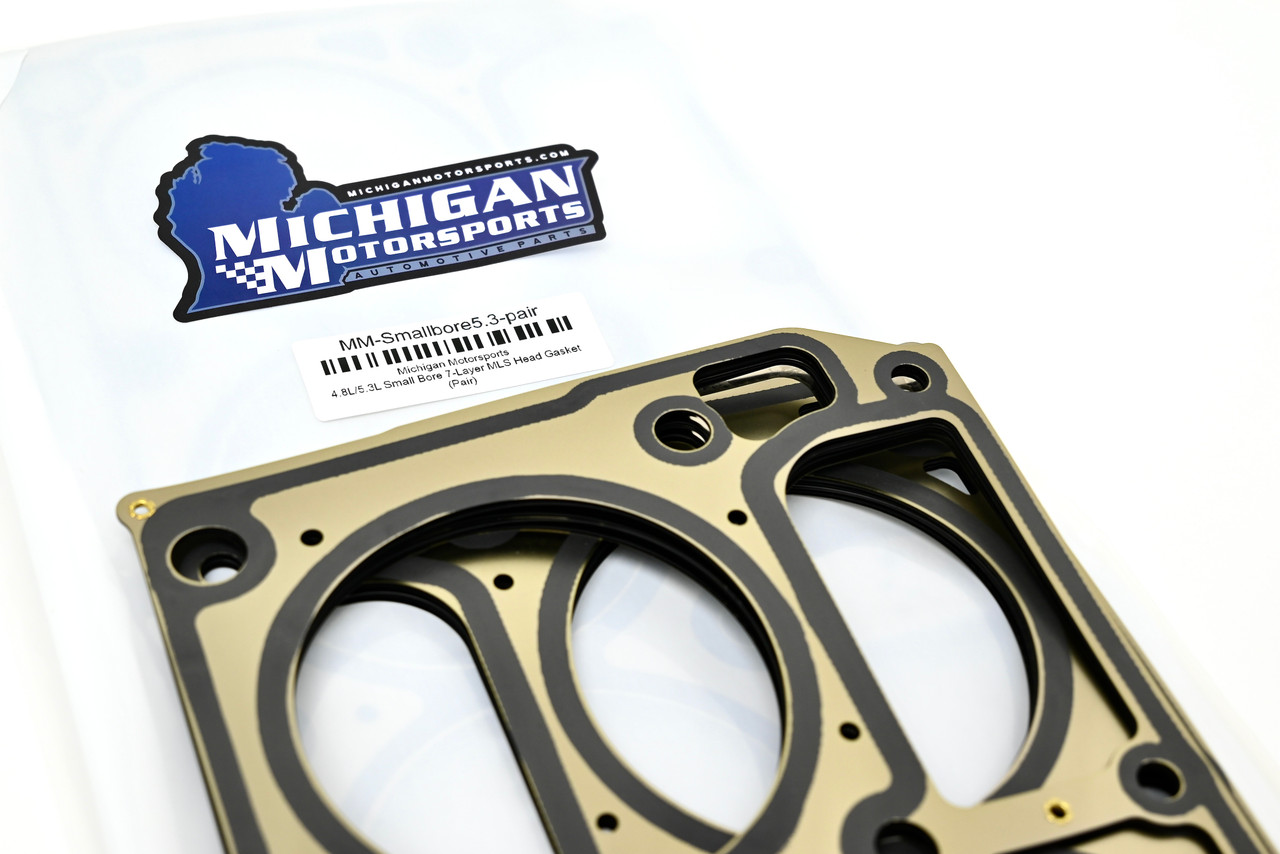 7-Layer 5.3L 4.8L Small Bore MLS Head Gasket Pair for Boosted Nitrous Turbo  Supercharged 4.8 5.3 LS Michigan Motorsports