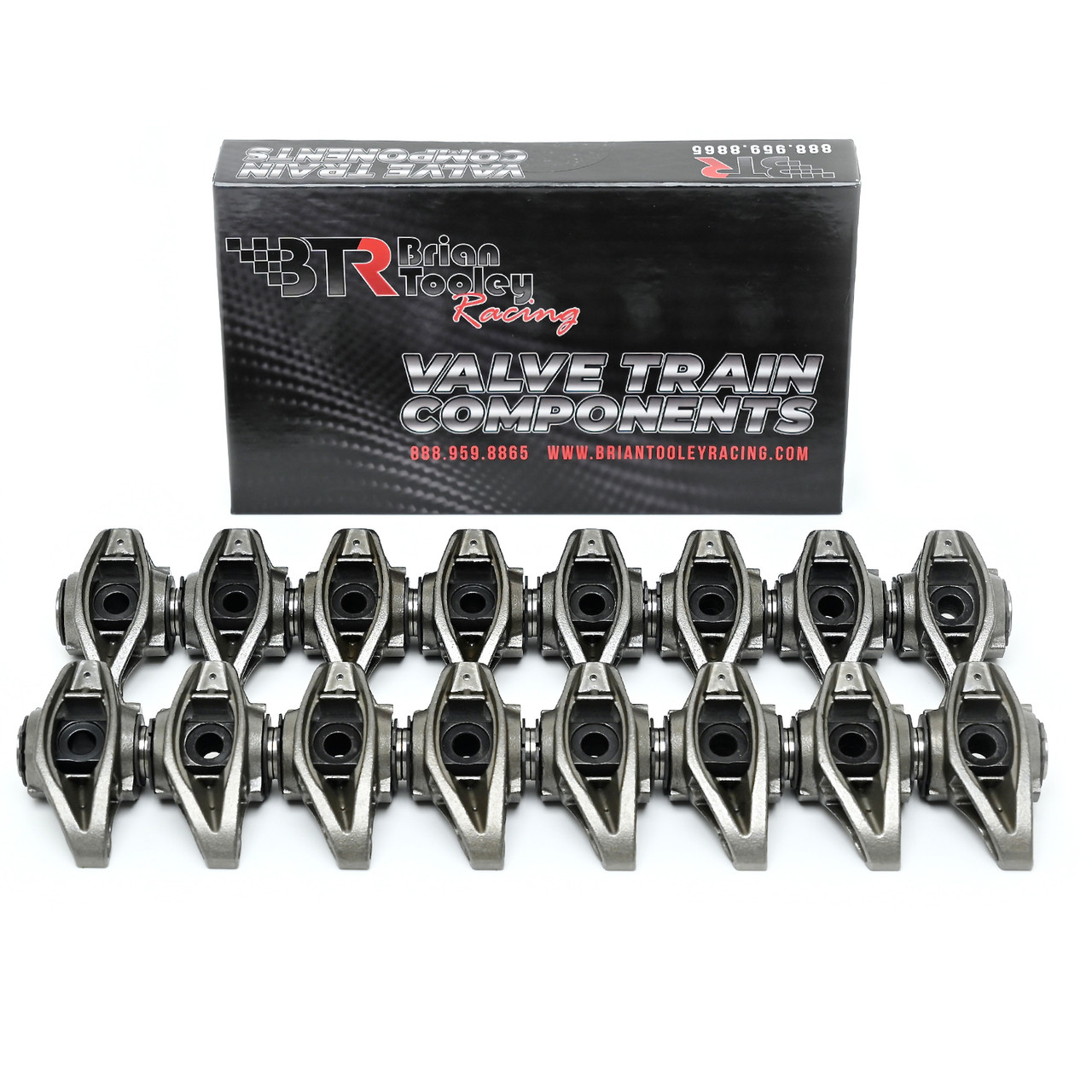Brian Tooley LS3 Rocker Arms with Upgraded Trunnion Kit Installed