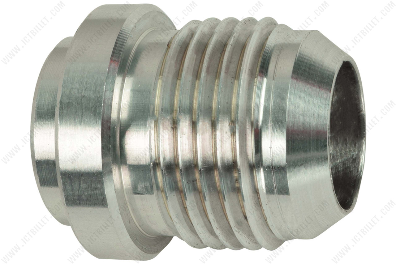 Aluminum -10AN Male Weld Bung - ICT Billet AN970-10A 6061 10an