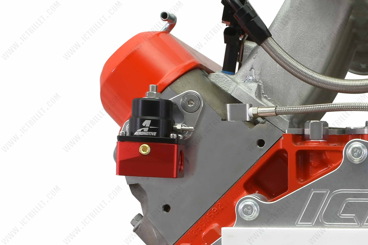 Fuel Pressure Regulator Cylinder Head Mount for LS Engines 4.8 5.3 5.7 6.0 6.2 LS1 LS3 LQ4 LC9 ICT Billet 551964 Aeromotive Mounting Bracket