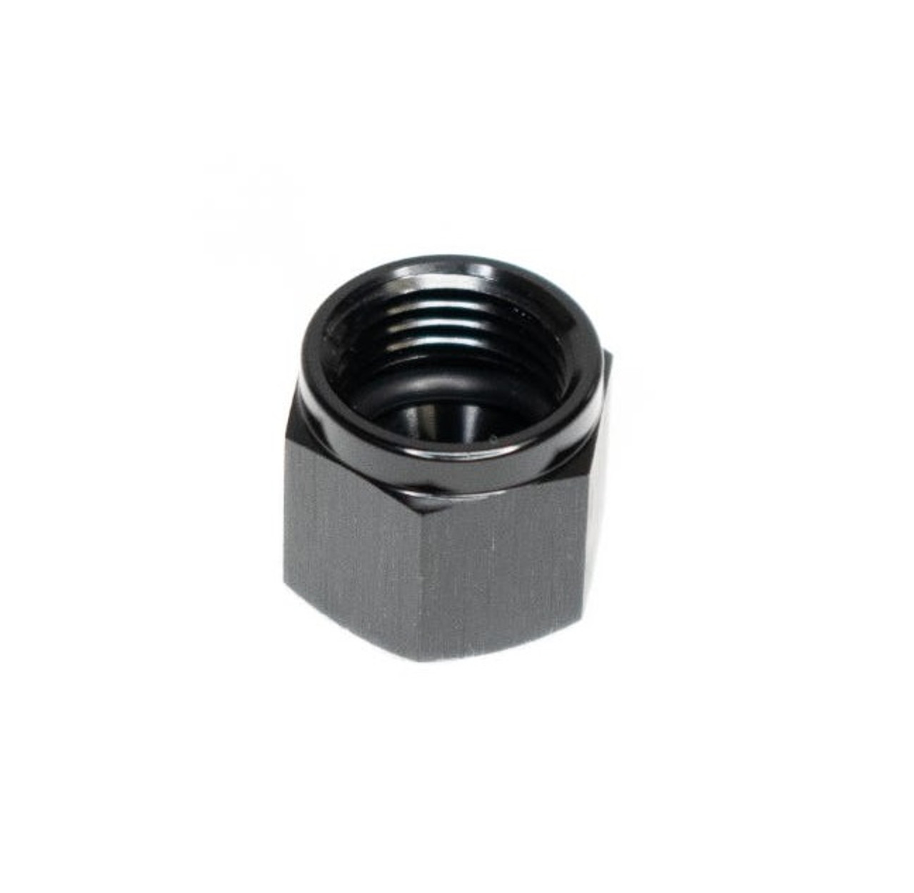 BTR 6AN Female Flare Cap Fitting - Black -6