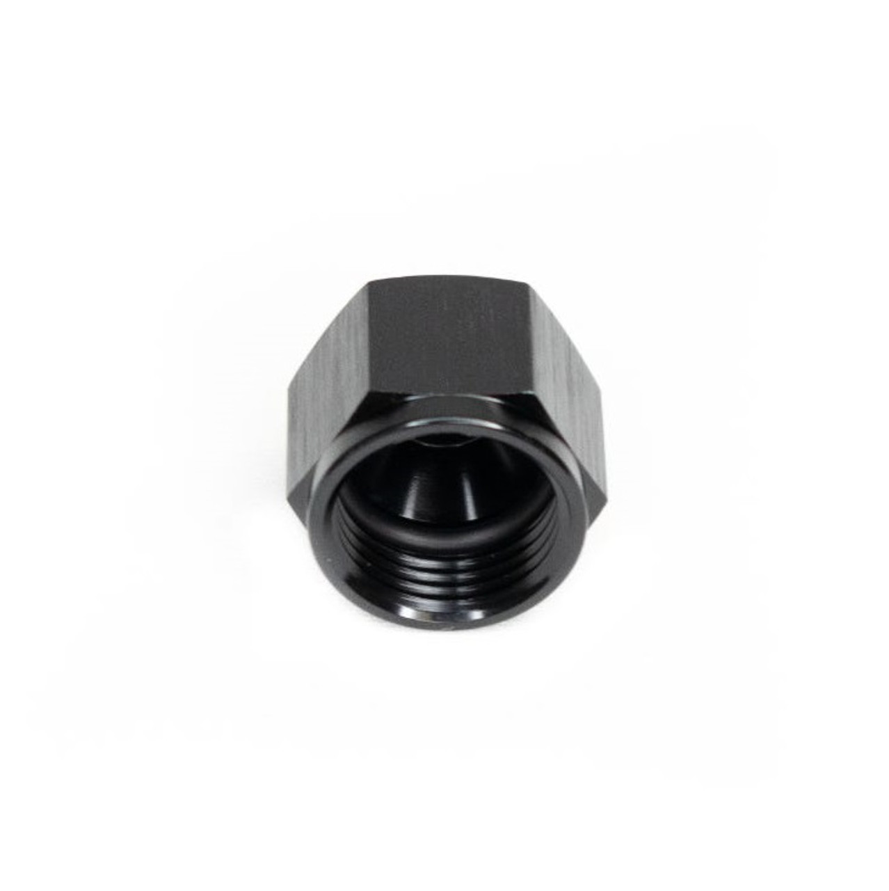 BTR 8AN Female Flare Cap Fitting - Black -8