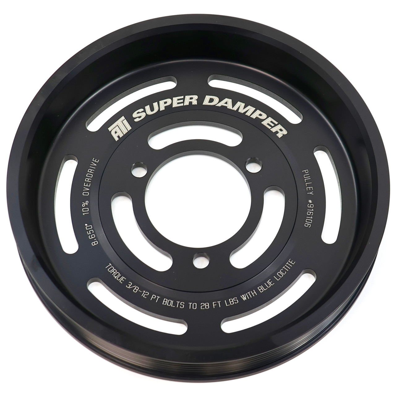 ATI 916106 10% Overdrive 8 Rib Supercharger Pulley for LSA LT4