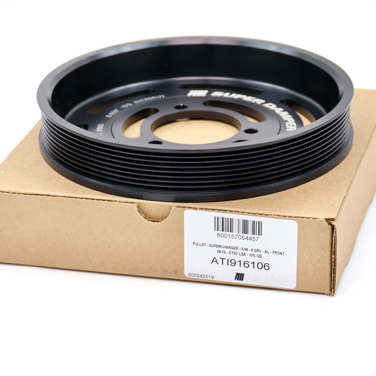 ATI 916106 10% Overdrive 8 Rib Supercharger Pulley for LSA LT4