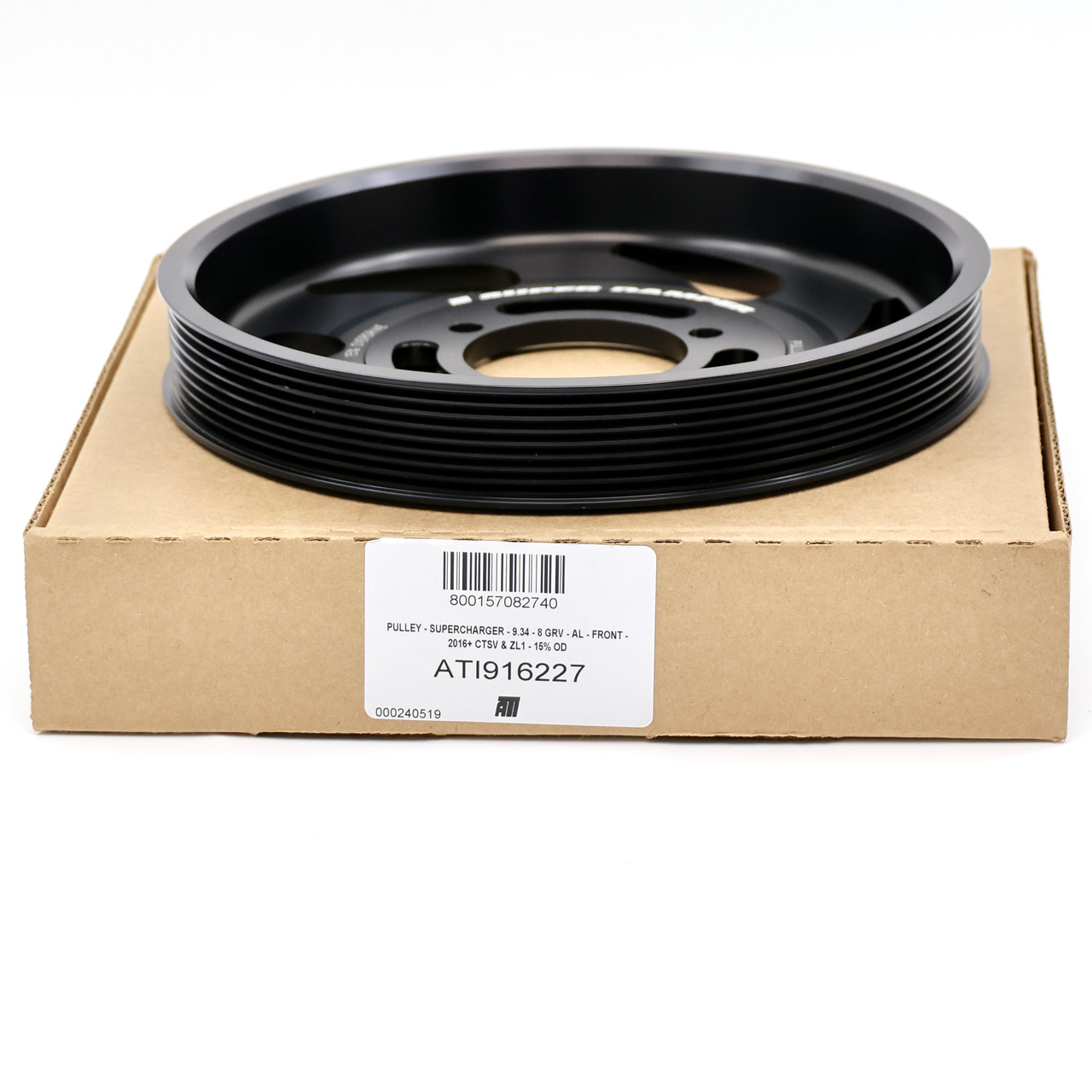 t*ん様 ハートランド フォールトラップ　オーバーゼア　　8112HRB-AGS ATI 916227 17% Overdrive 8 Rib Supercharger Pulley for LSA LT4