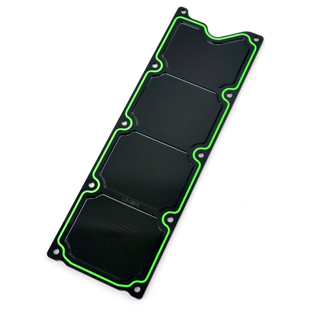 Frankenstein Gen 3 LS Billet Valley Cover Tray - Black Anodized