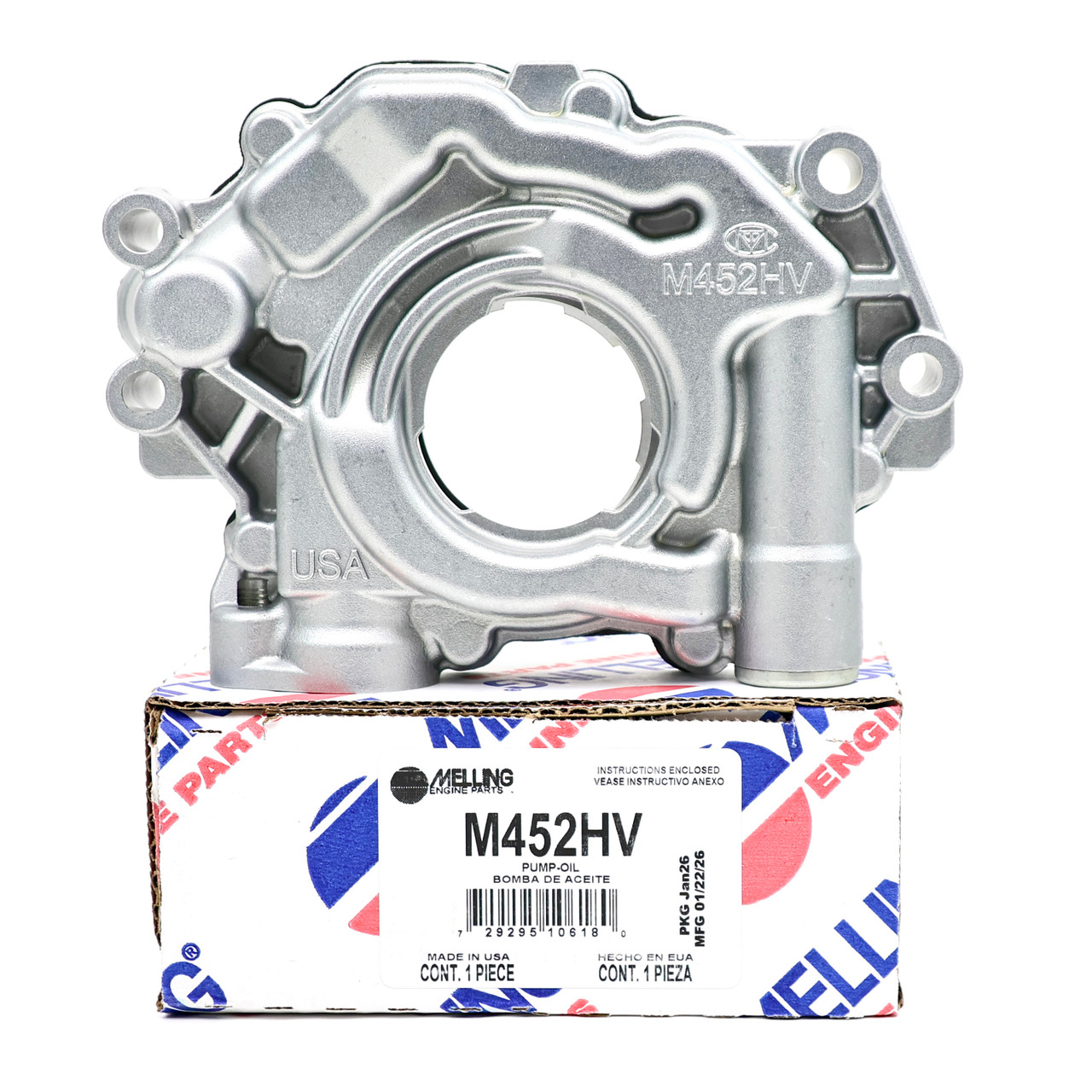 Melling M452HV High Volume Oil Pump for Hemi 5.7L 2009-Later and 6.4L 2011-Later Ram Charger Challenger Durango 300 Grand Cherokee Aspen Wagoneer