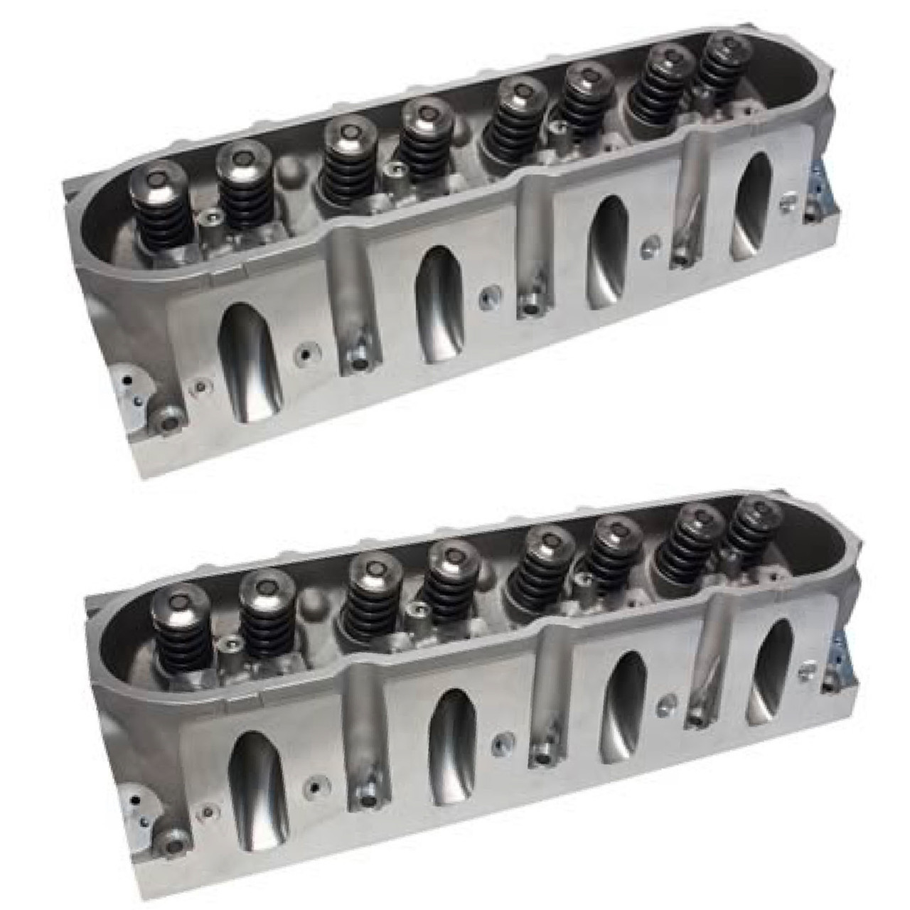 AFR 15° LS Cathedral Port 4-Bolt Mongoose 230cc Cylinder Heads - Fully CNC Ported, 72cc Chambers, 3.900"+ Bore, Assembled (Pair)
