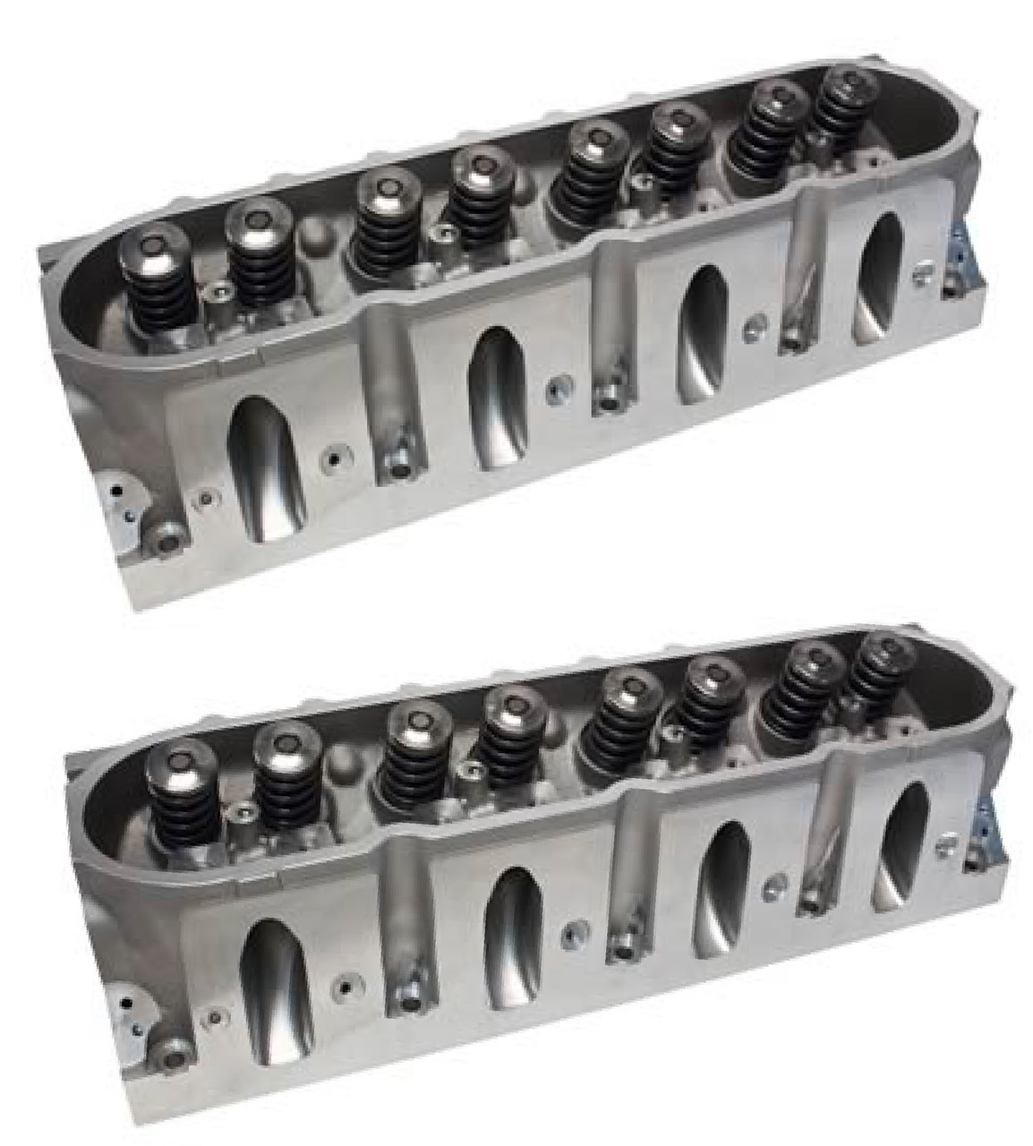 AFR 15° LS Cathedral Port 4-Bolt Mongoose 230cc Cylinder Heads - Fully CNC Ported, 65cc Chambers, 3.900"+ Bore, Assembled (Pair)