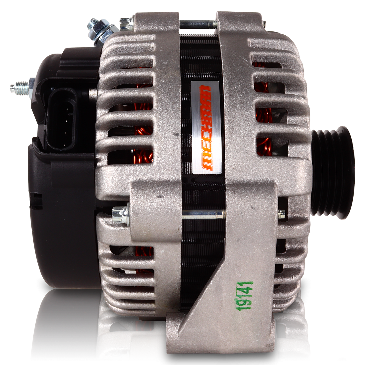 Mechman 240 Amp Alternator 1996-04 GM Truck & 98-02 F-Body LS1 - Natural Cast Finish - Camaro Firebird Silverado Sierra Tahoe Escalade Yukon