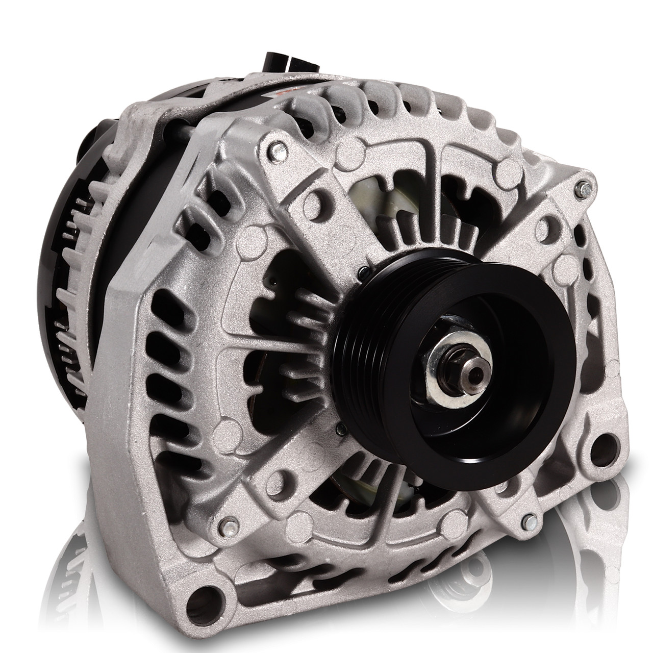 Mechman 250 Amp Alternator 2005-2013 GM Truck/SUV -Natural Cast Finish Elite Series Silverado Sierra Tahoe Escalade Yukon Suburban