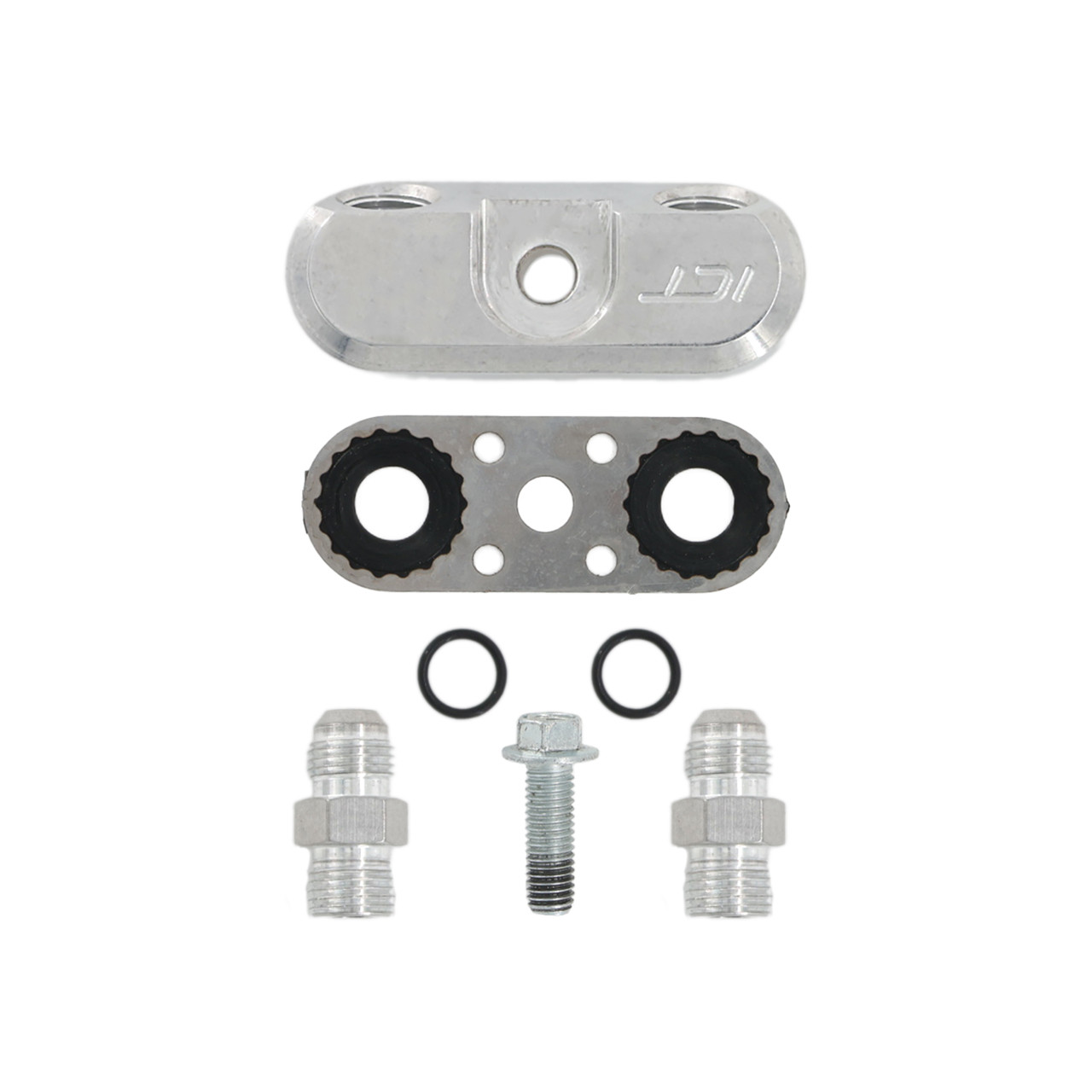 8L90E/10L90E 6AN Oil Cooler Adapter | ICT Billet 70°