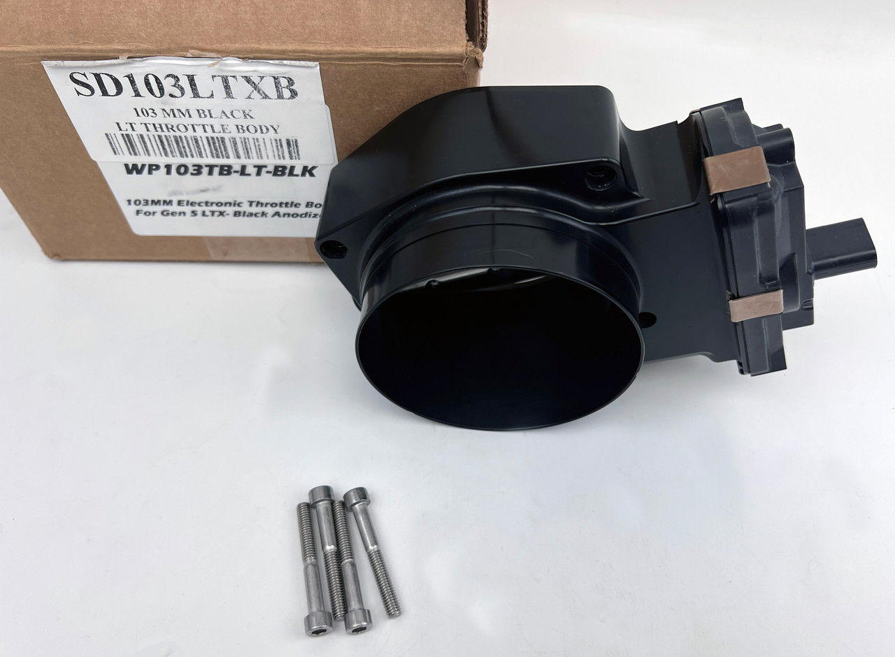 Garage Sale - Nick Williams 103MM Black 2014+ Gen 5 LT DBW Throttle Body, SD103LTXB CNC Billet Electronic Drive by Wire for 5.3 6.2 LT1 LT4 L83 L86 L8B