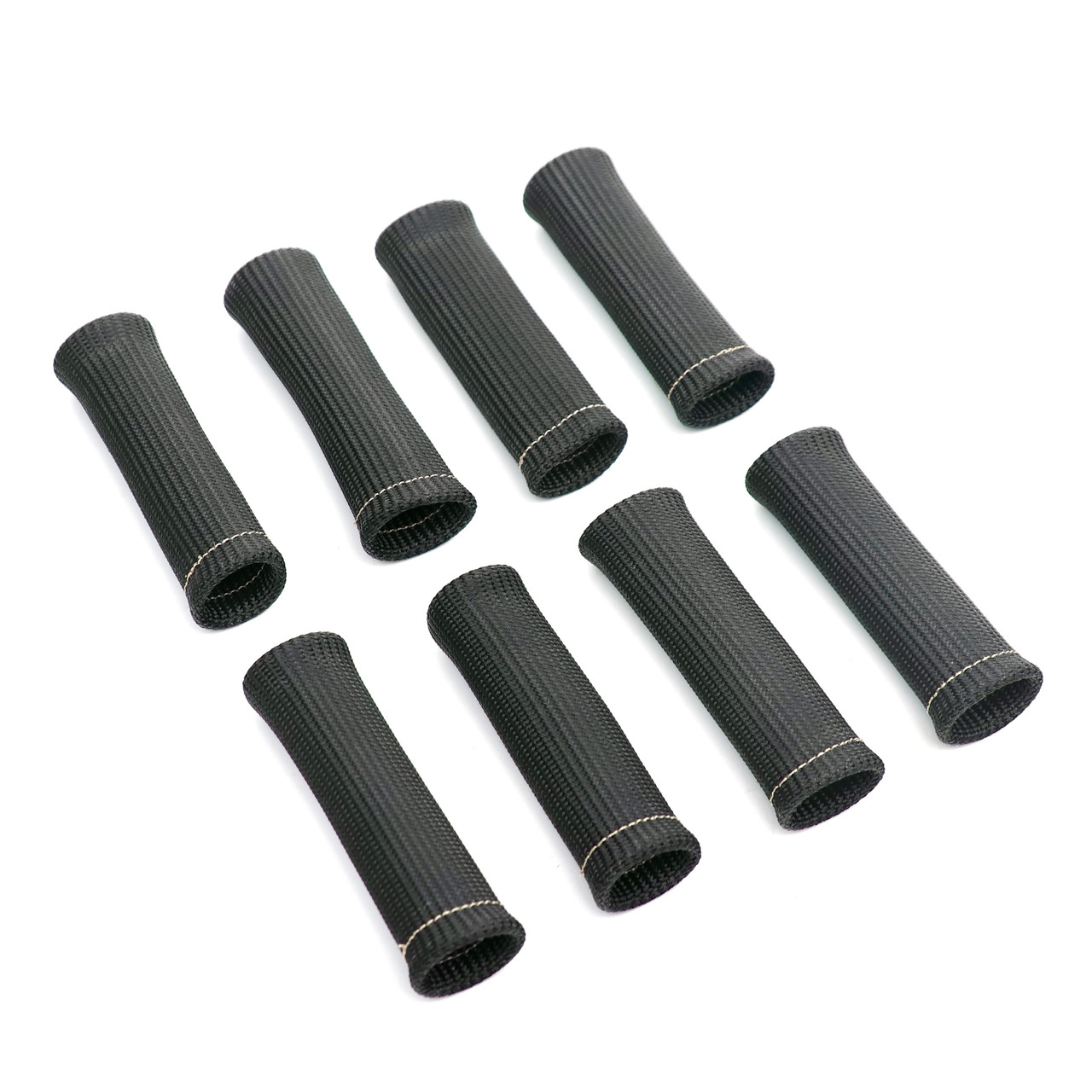 Michigan Motorsports Black 4" Spark Plug Wire Protector Sleeves - Set of 8 Michigan Motorsports Black 4" Spark Plug Wire Protector Sleeves - Set of 8