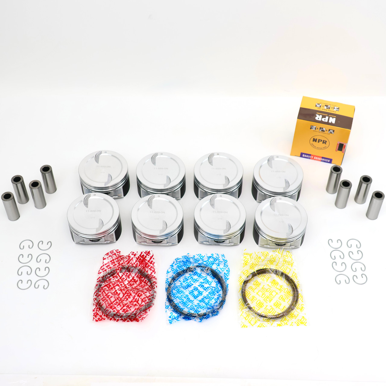 Stock Replacement L96 LY6 L76 NPR Pistons with Rings 2007-2020 GM 6.0L Truck SUV Van Engines 