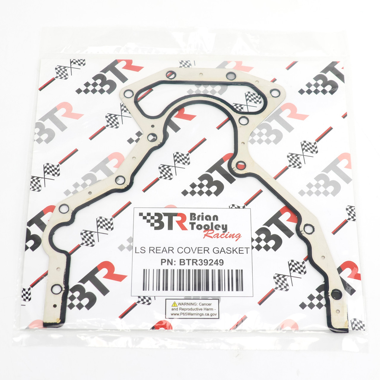 BTR Brian Tooley Racing LS Rear Engine Cover Gasket - Replaces GM 12639249 / 12633578 - LS1 4.8 5.3 5.7 6.0 6.2 LM7 LQ9 LS3