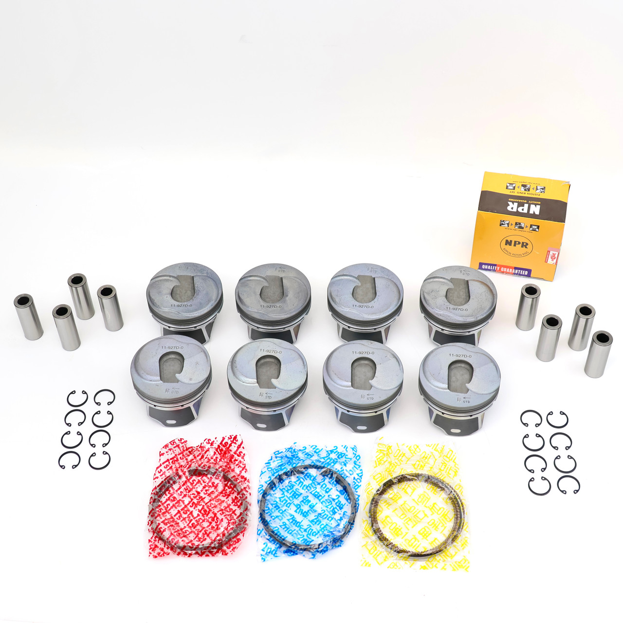 Stock Replacement L83 L84 NPR Pistons with Rings - Fits 2014+ 5.3L Standard Bore 3.780" 96mm L82 L8B