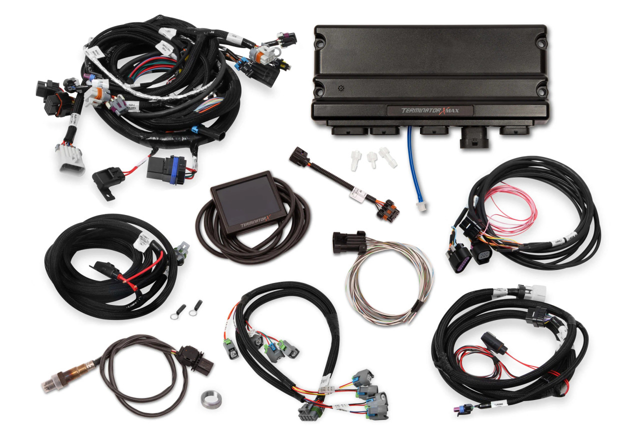Holley Terminator X Max EFI 550-928 for 58x LS with EV6 Injectors, 4L60/4L80 Trans, Drive By Wire Throttle, 3.5" Screen Included - LS3 LS2 L96 LC9 L92 LMG