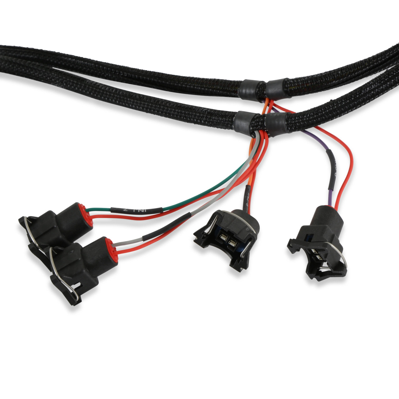 Holley 558-200 EV1 Fuel Injector Harness for LS SBC BBC GM & Chrysler V8 Engines Jetronic
