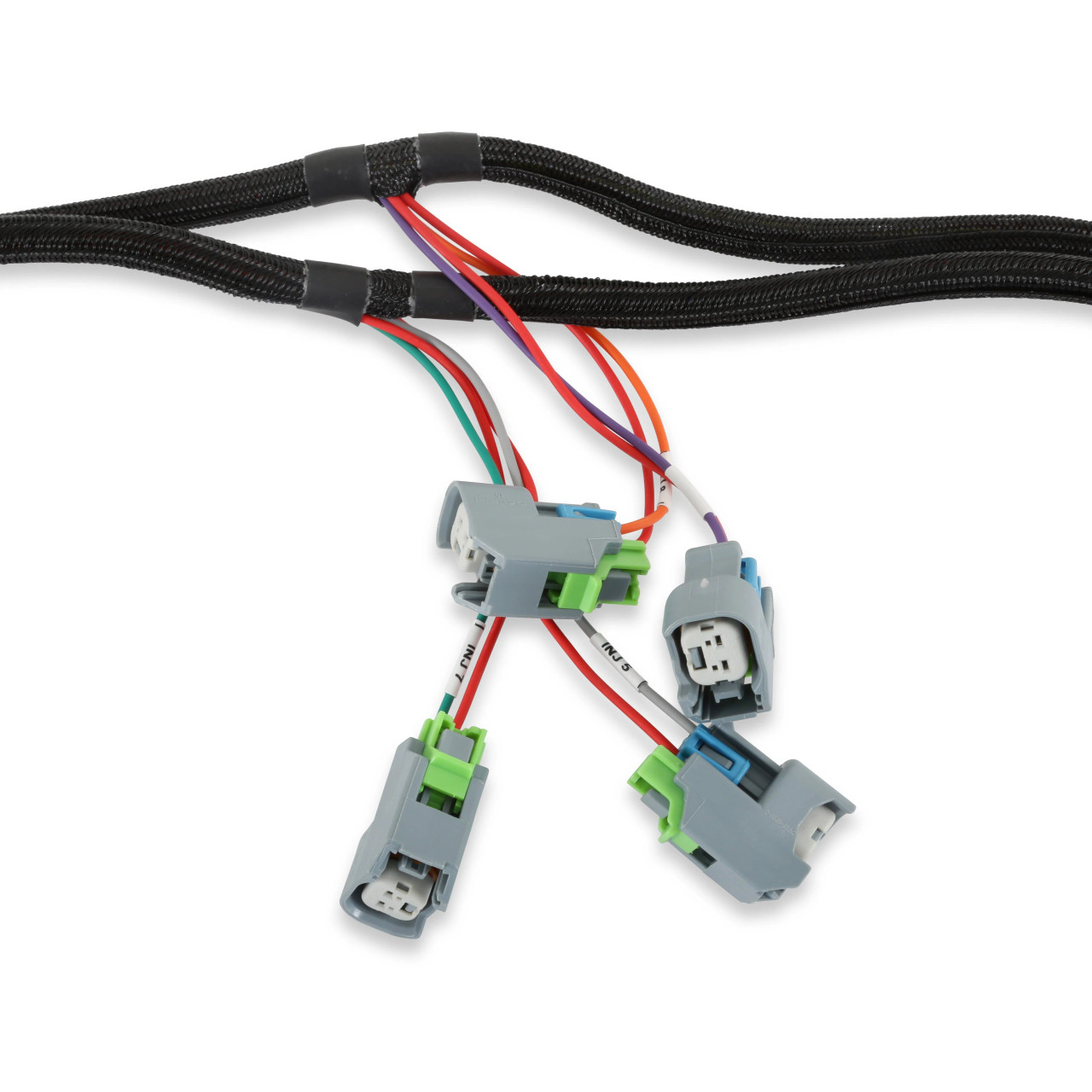 Holley 558-201 EV6 Fuel Injector Harness for LS SBC BBC GM & Chrysler V8 Engines USCAR