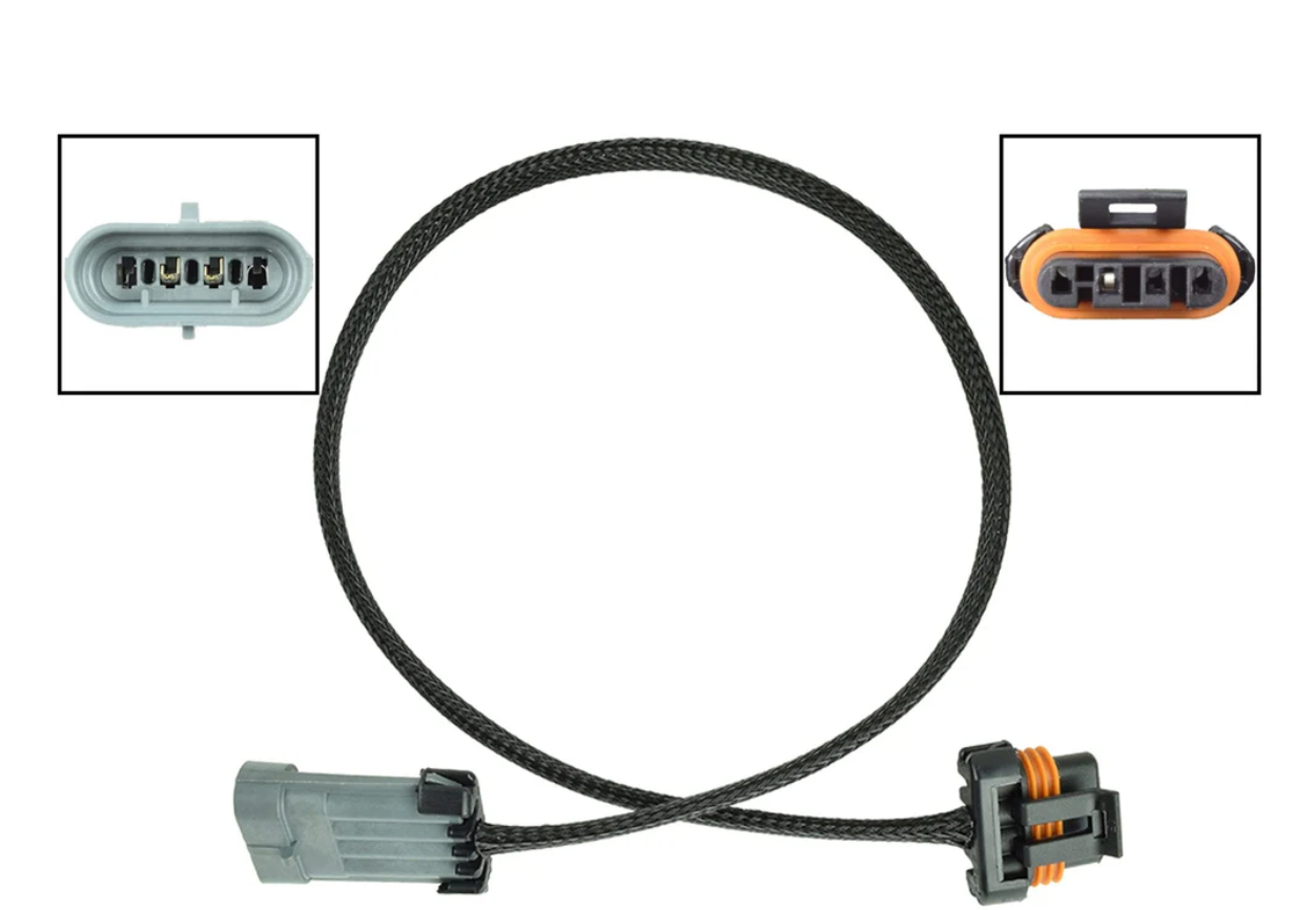 LS 4 Pin Alternator 36" Wire Harness Extension - ICT Billet - WEALT30-36