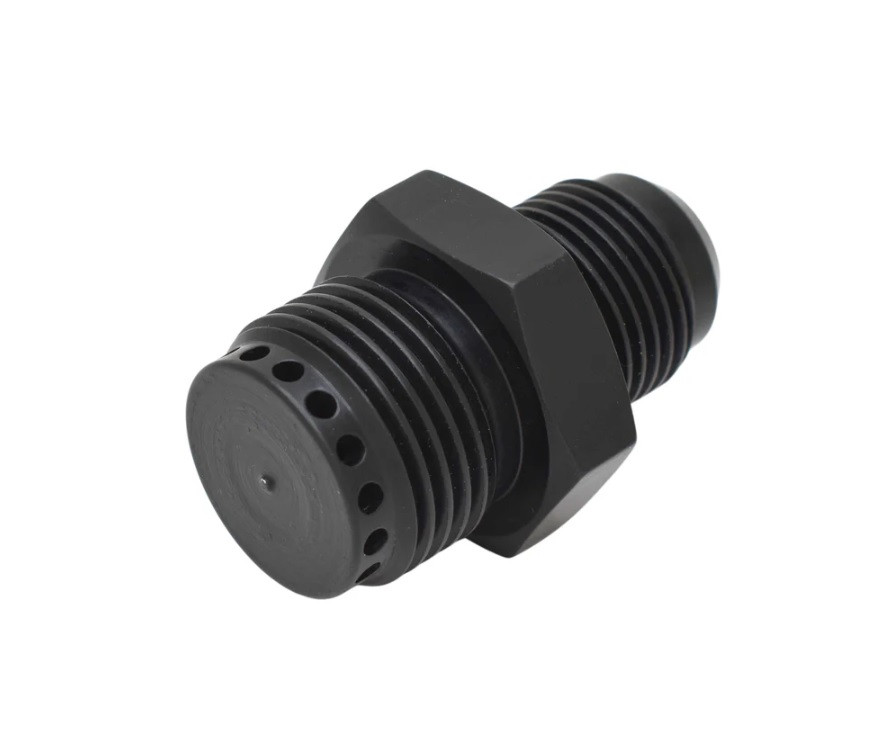 Baffled -12an ORB to -10an Male Valve Cover Breather Fitting - ICT Billet 551883-10-12