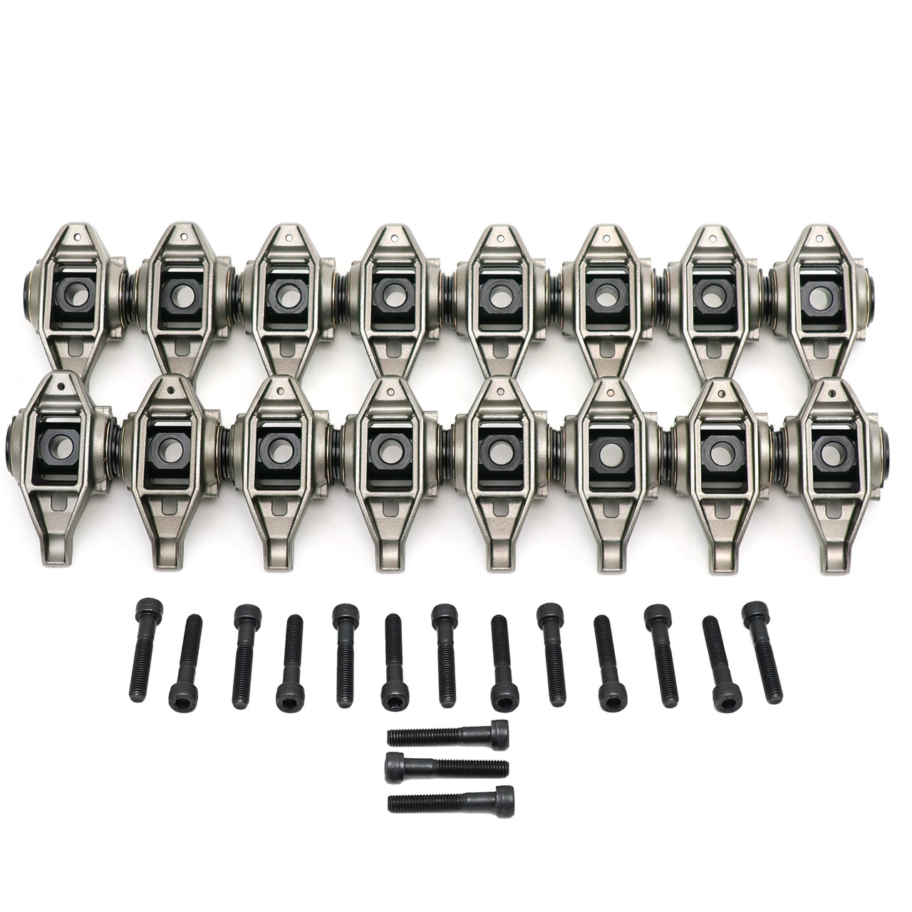 OEM LS1 Rocker Arms with CHE Bronze Bushing Trunnion Kit Installed 4.8 5.3 5.7 6.0 LS LS2