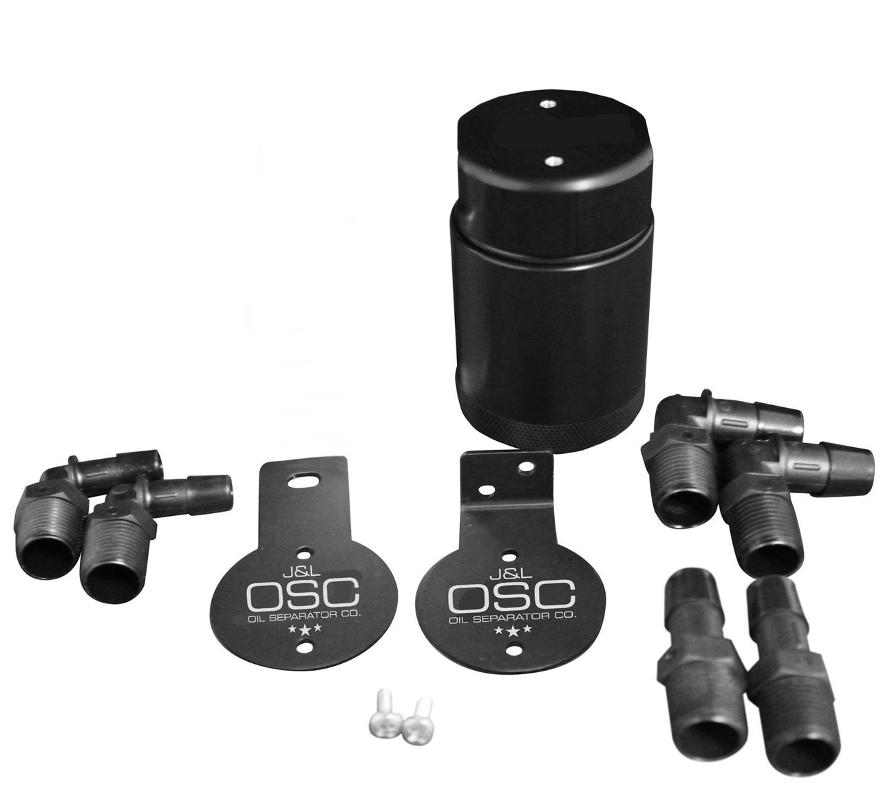 J&L Universal Oil Separator Catch Can – Black Finish - Michigan