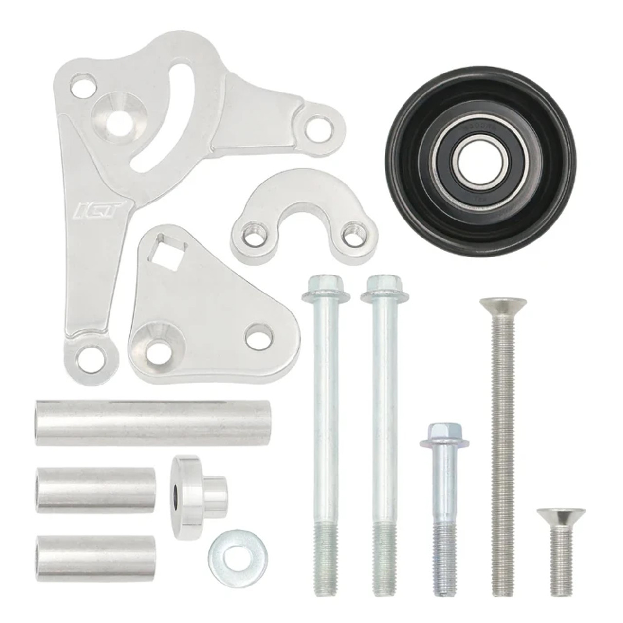 LS Truck Low Mount Alternator Bracket Kit with Manual Tensioner - ICT Billet