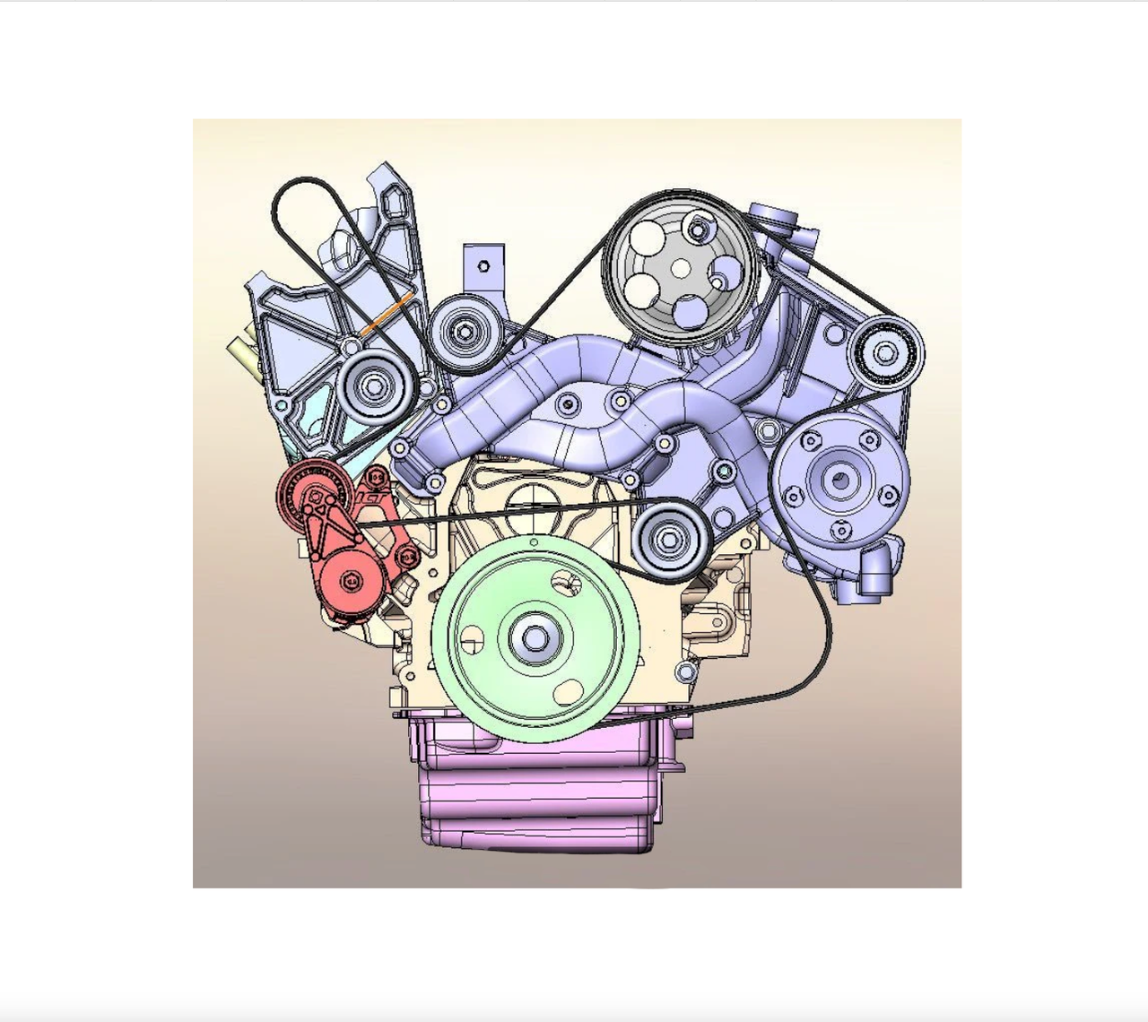 LS4 Automatic Belt Tensioner Replacement - 6 Rib Accessory Drive - ICT Billet