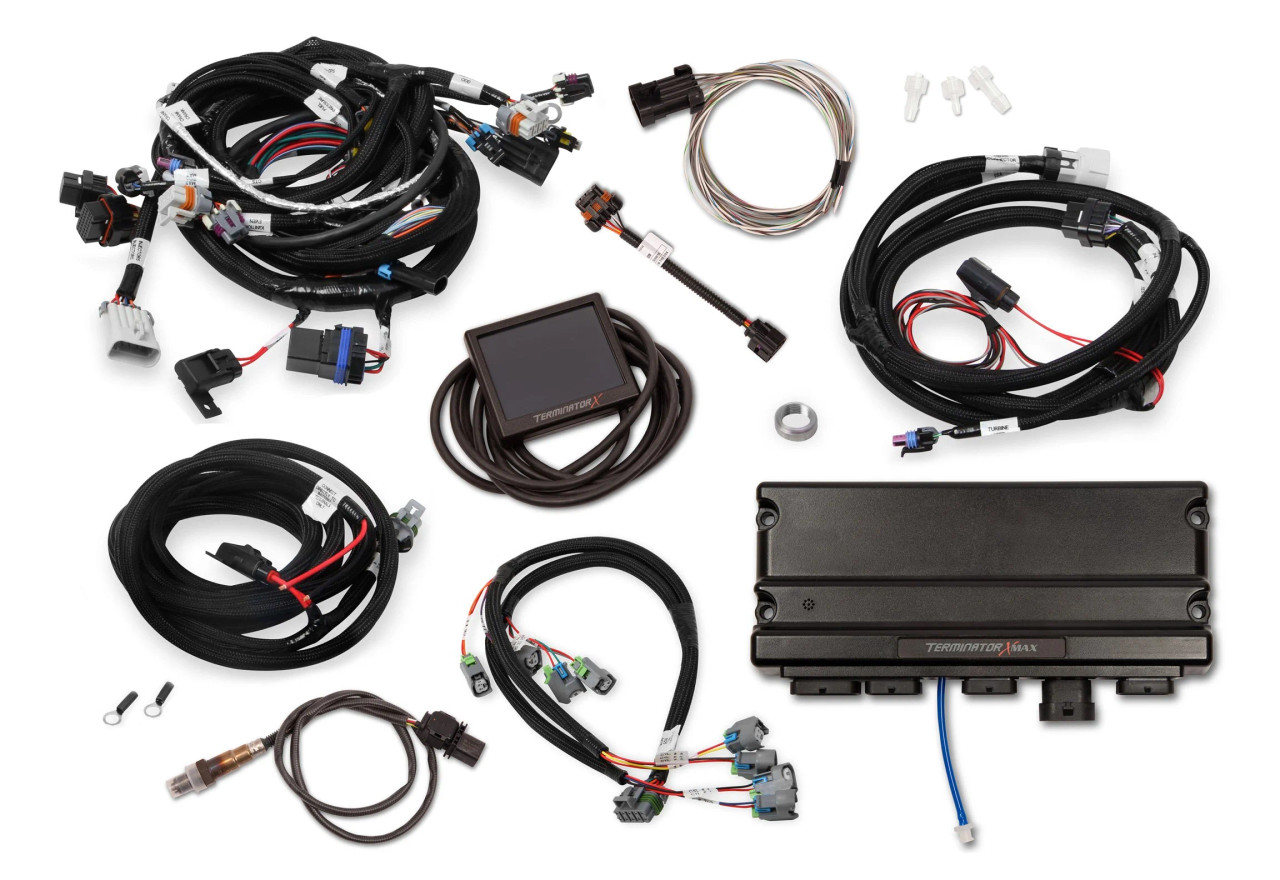 Holley Terminator X MAX 550-916 for Gen 3 LS with EV1 Injectors - 24x LS, EV6 Injectors, 3.5" Touch Screen & Trans Controller Included - No DBW Control