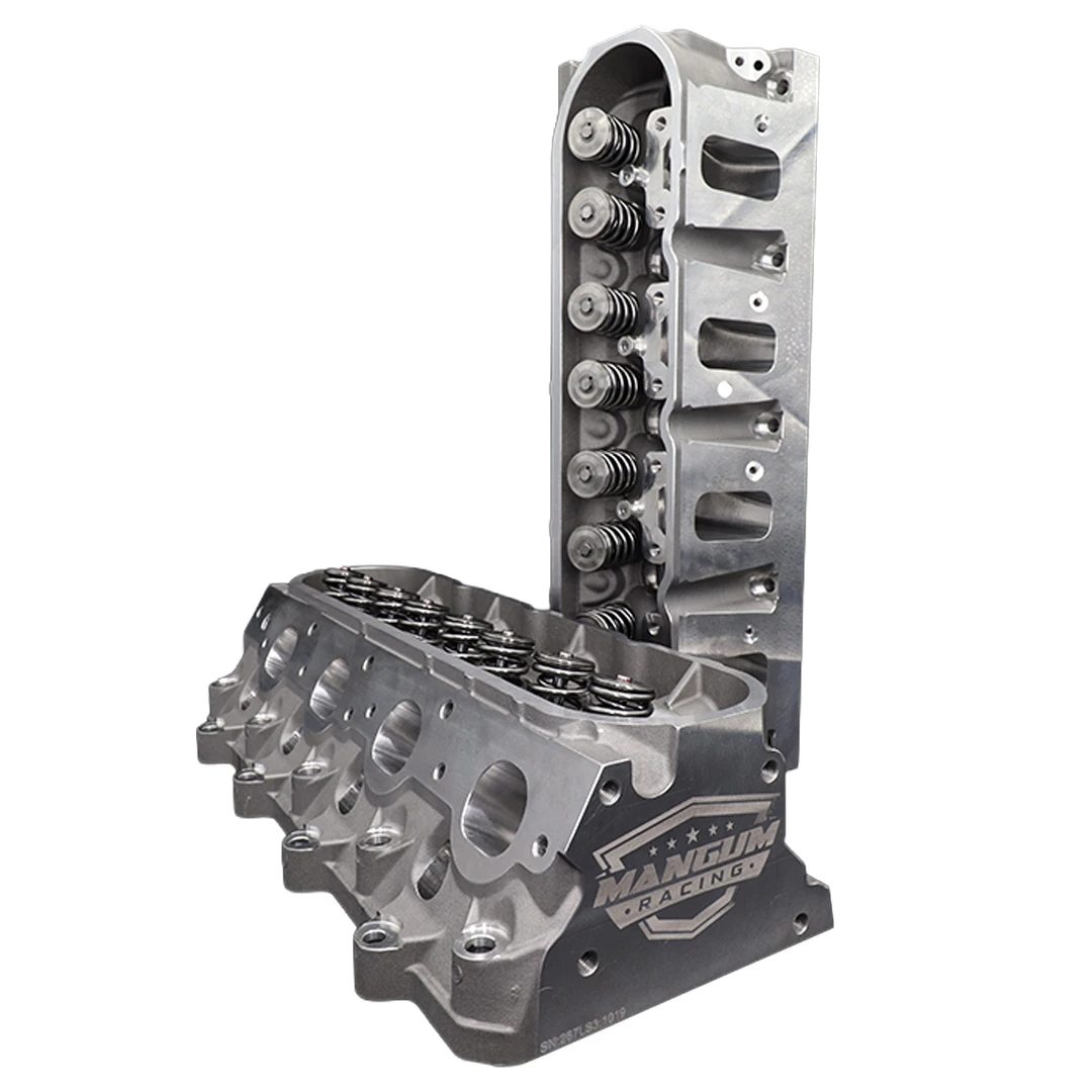 Mangum Racing LS3 267cc CNC Cylinder Heads | 6-Bolt | 68cc Chamber (Milling available)