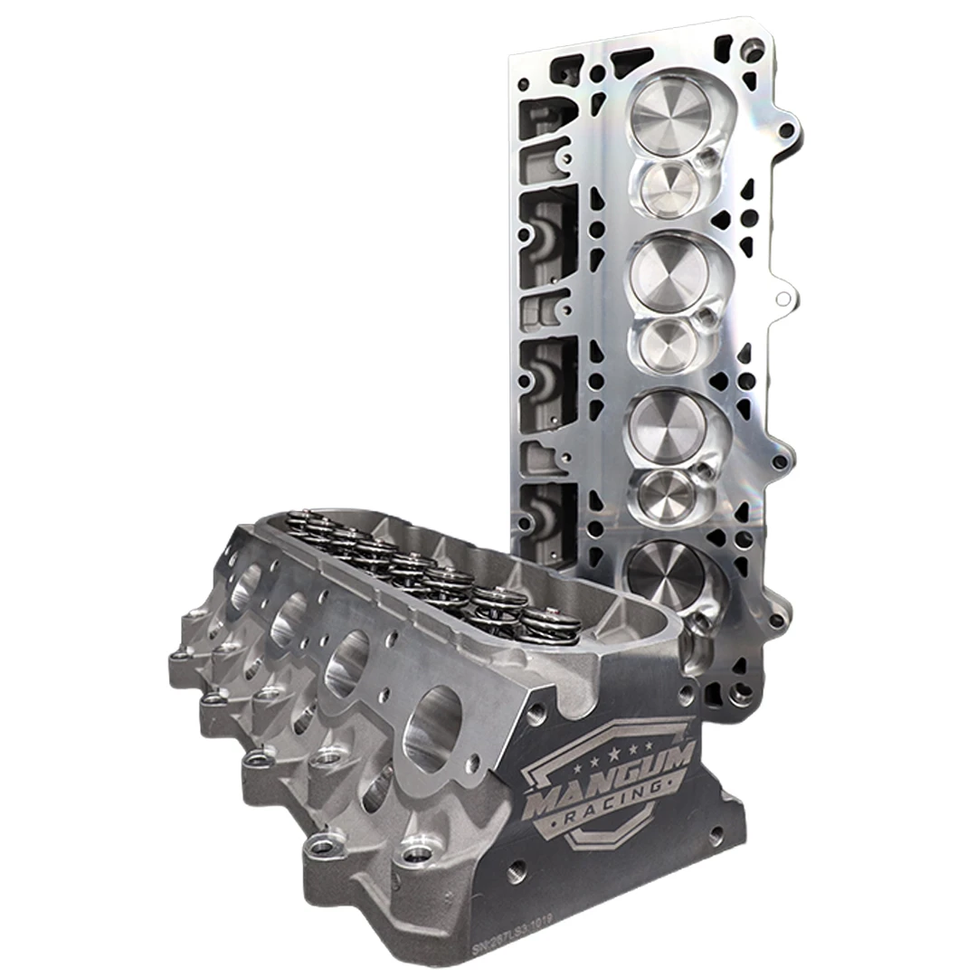 Mangum Racing LS3 267cc CNC Cylinder Heads | 6-Bolt | 68cc Chamber (Milling available)
