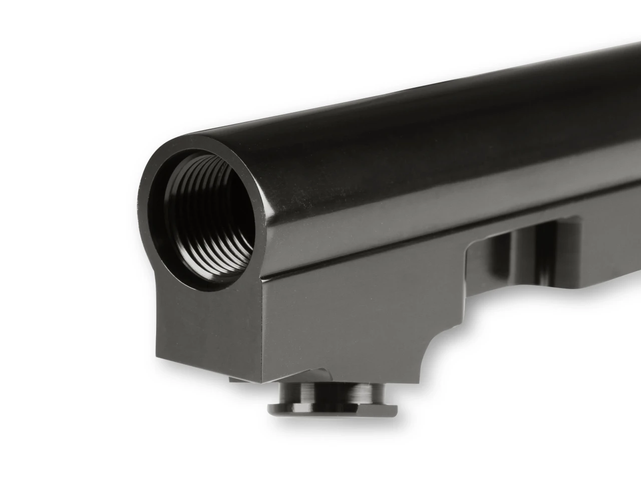 Holley EFI Billet Fuel Rail Kit for LS Truck Intake – Black Anodized – P/N 534-244