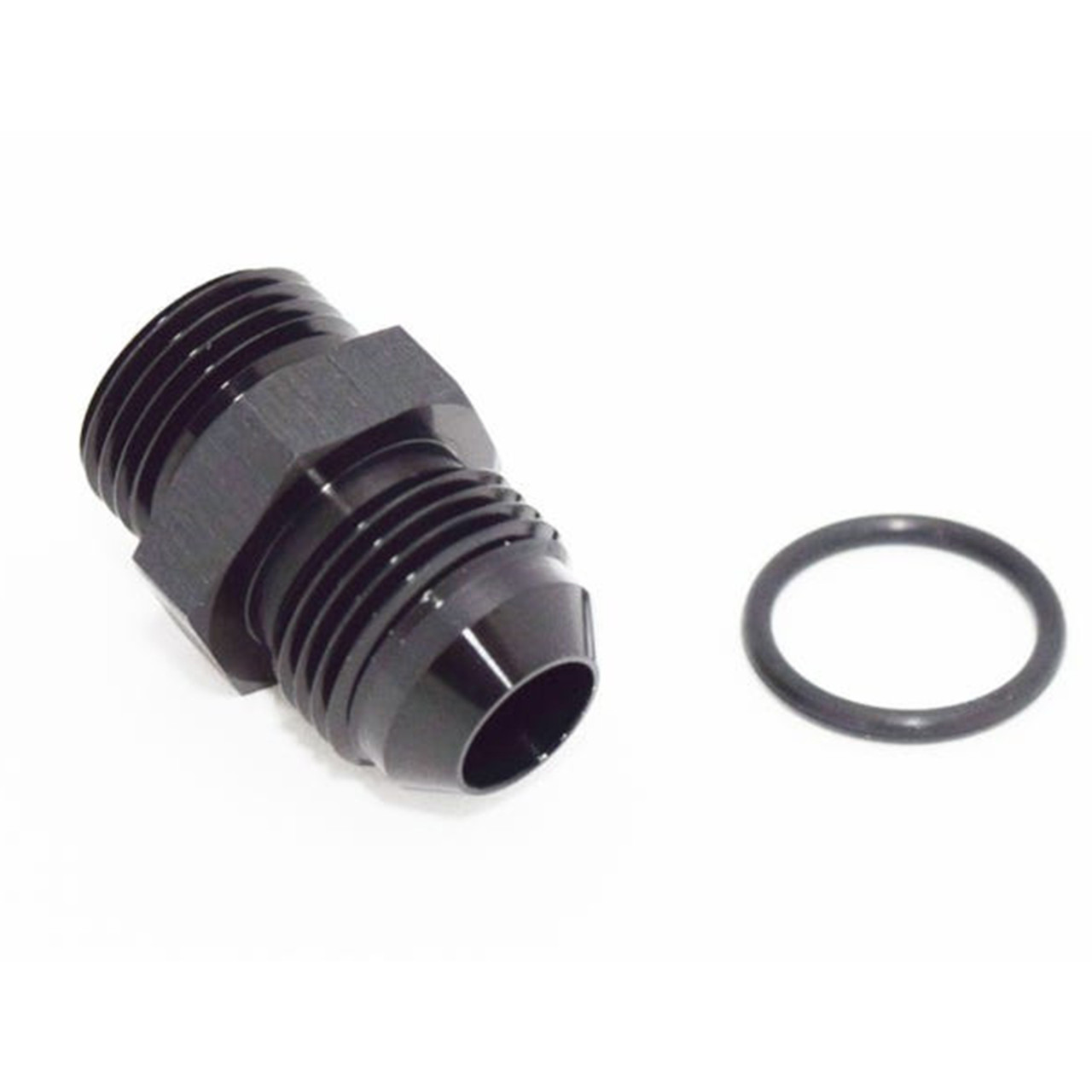 BTR 8AN Male to 8AN ORB O-ring Male Black Straight Adapter Fitting Brian Tooley Racing