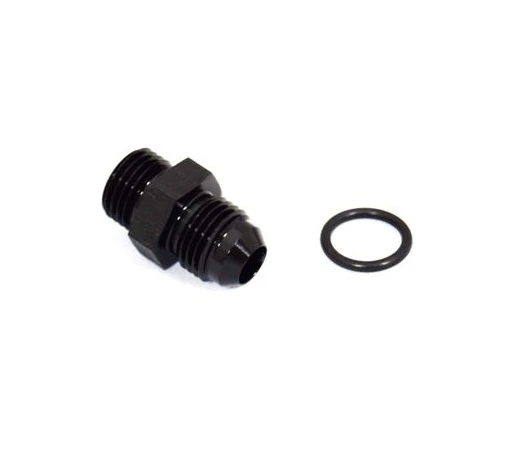 BTR 6AN Male to 6AN ORB O-ring Male Black Straight Adapter Fitting Brian Tooley Racing
