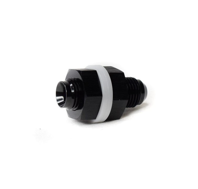 BTR 6AN Fuel Cell Bulkhead Fitting - Black - Brian Tooley Racing