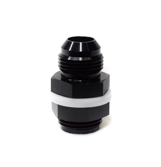 BTR 12AN Fuel Cell Bulkhead Fitting - Black - Brian Tooley Racing