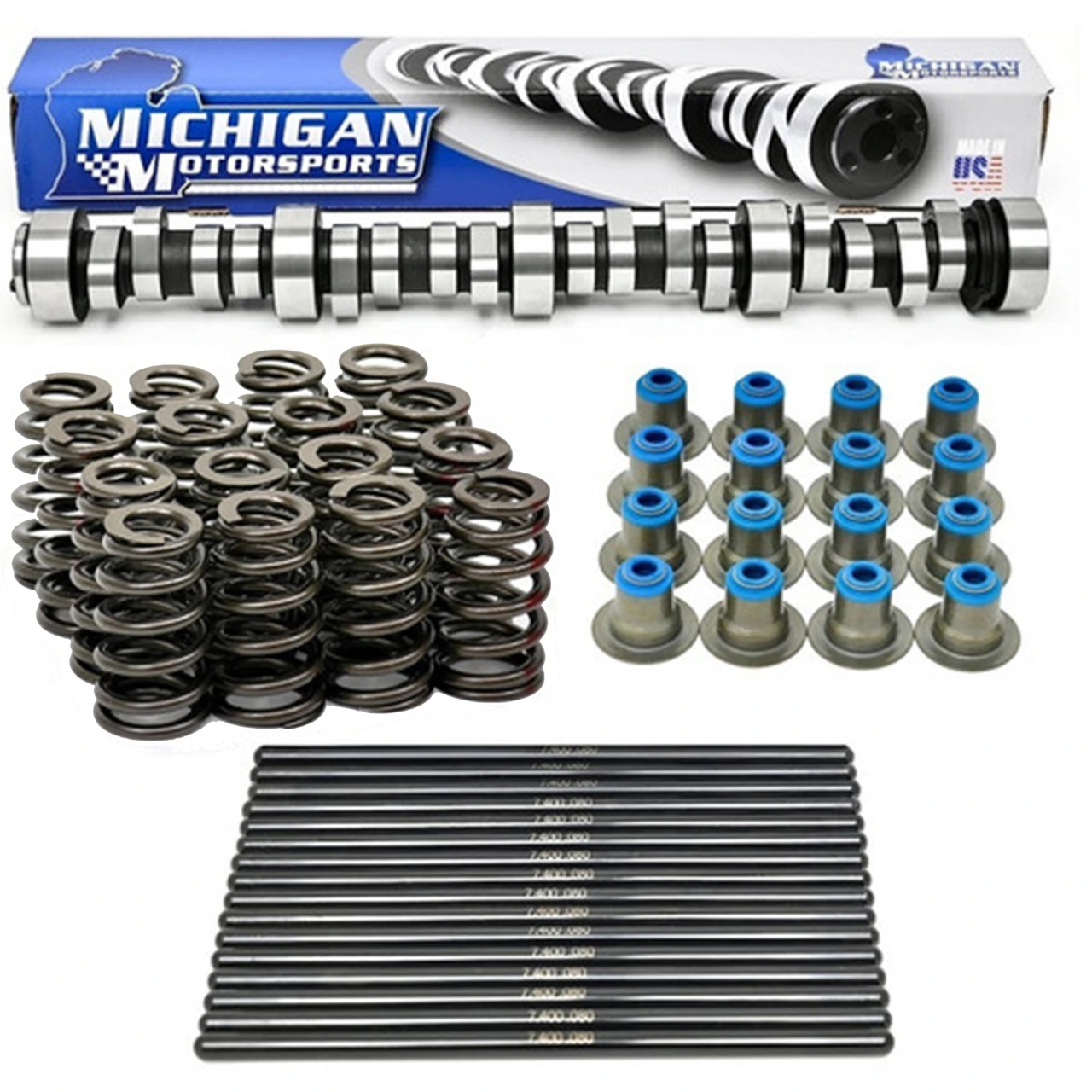 Michigan Motorsports Stage 3 Truck Rectangle Port LS Cam Kit 6.0L 6.2L L92 L94 L9H L96 LY6 L76 L77 L99 Camshaft