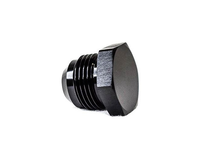 BTR 8AN Male Flare Plug Fitting | Black -8 Brian Tooley Racing