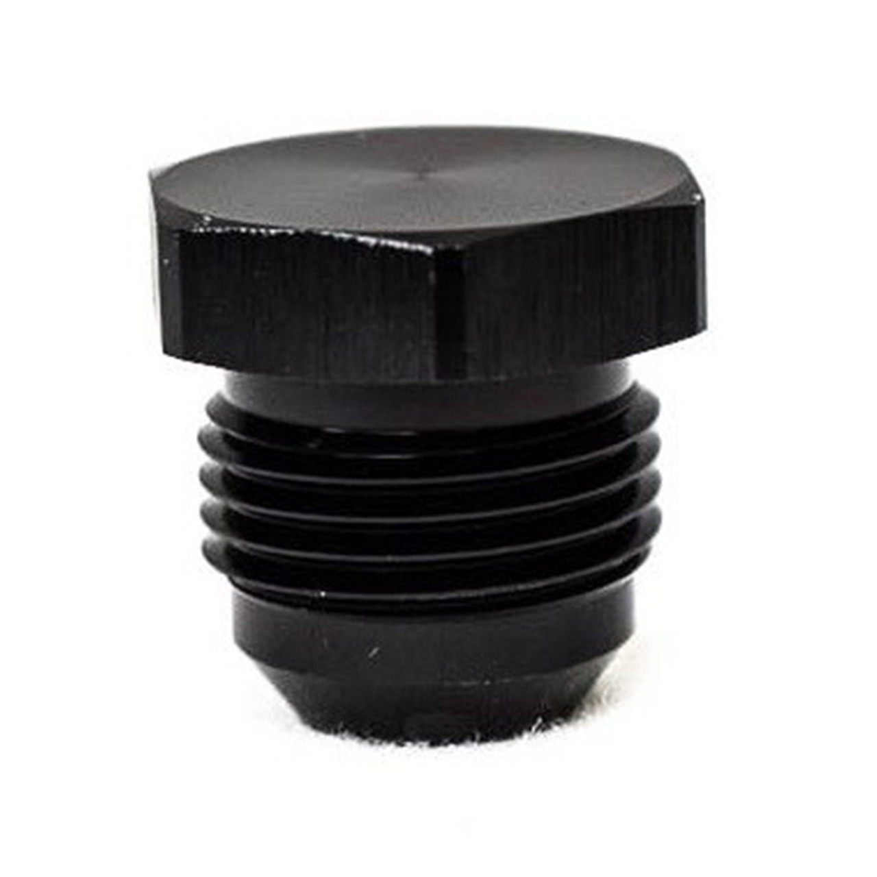 BTR 8AN Male Flare Plug Fitting | Black -8 Brian Tooley Racing