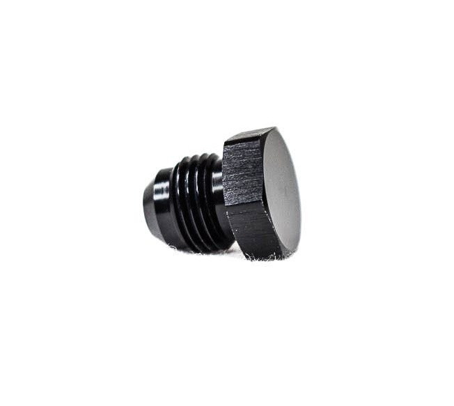 BTR 6AN Male Flare Plug Fitting | Black -6 Brian Tooley Racing