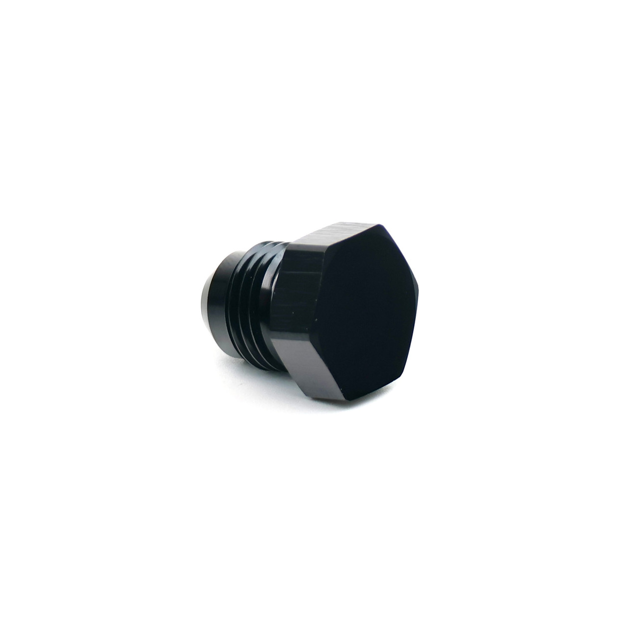 BTR 6AN Male Flare Plug Fitting | Black -6 Brian Tooley Racing