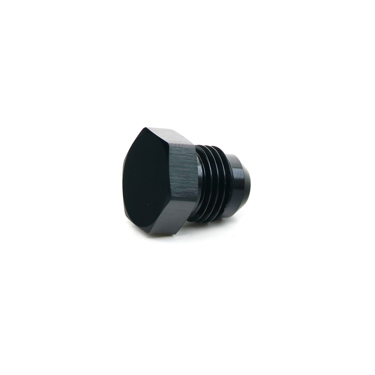 BTR 6AN Male Flare Plug Fitting | Black -6 Brian Tooley Racing