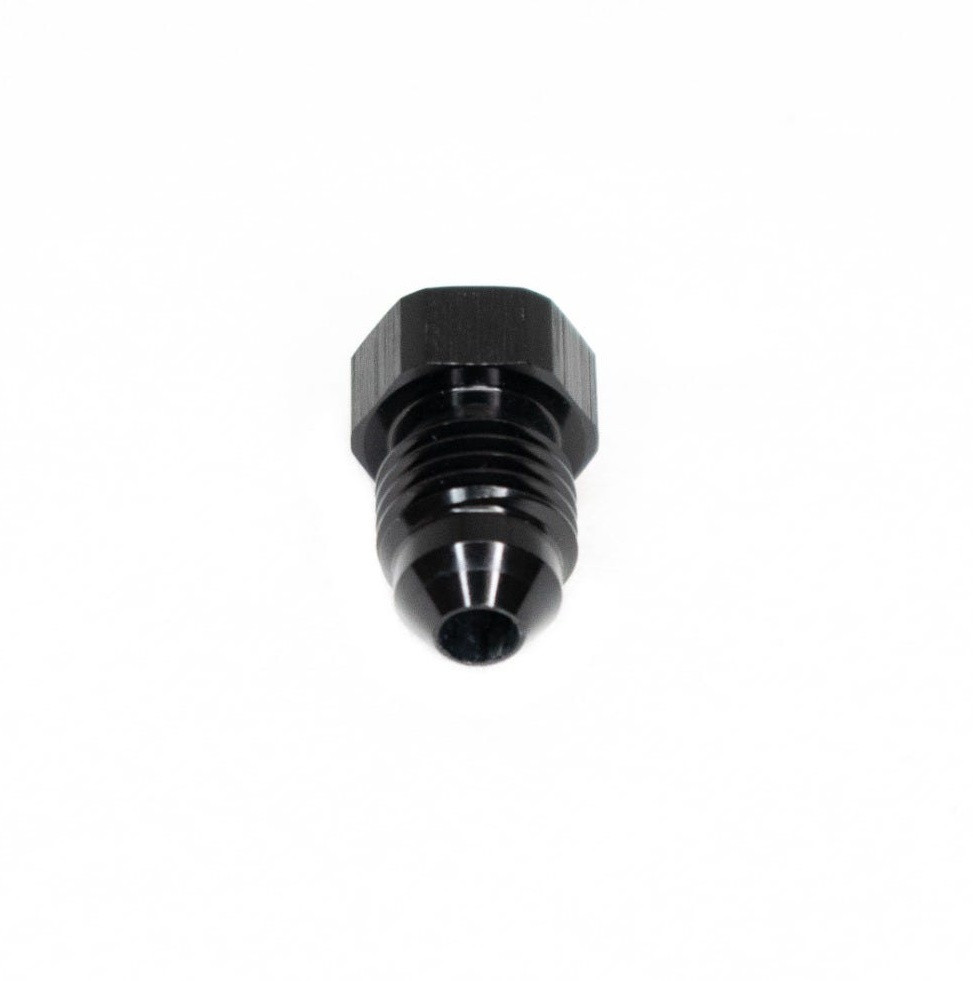 BTR 4AN Male Flare Plug Fitting | Black -4 Brian Tooley Racing