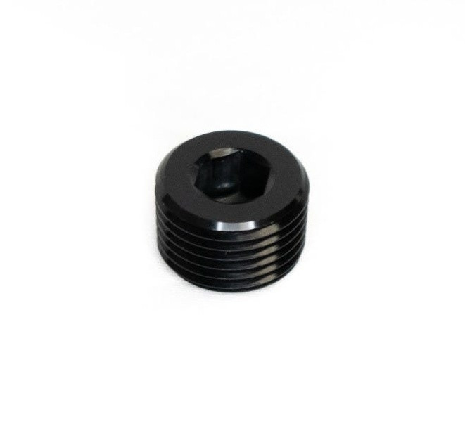 BTR 1/4" NPT Plug Fitting | Black 1/4 NPT Brian Tooley Racing Plug