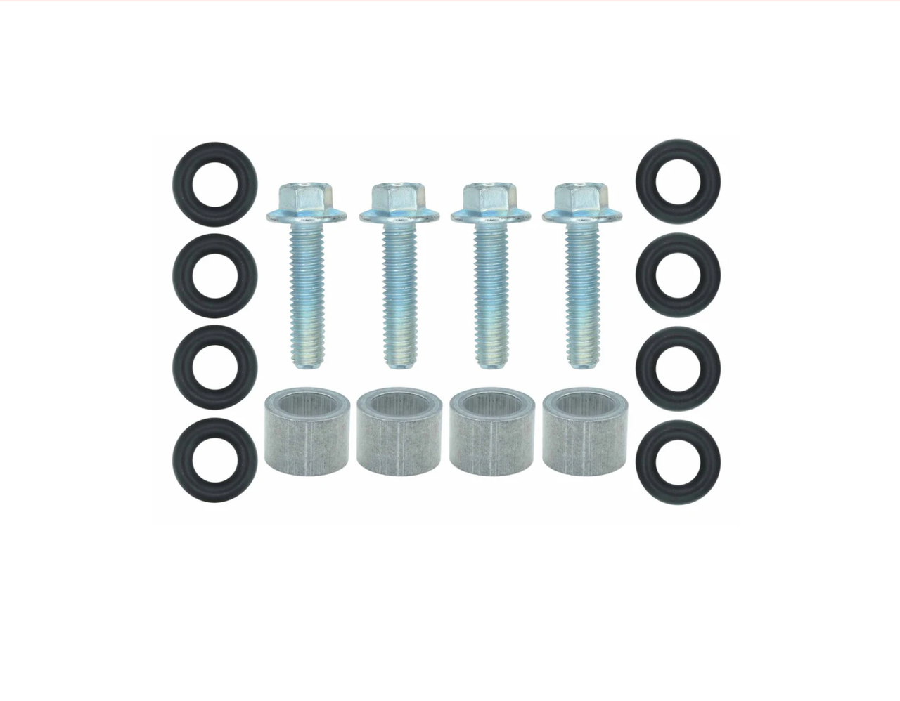 ICT Billet LS Fuel Rail Spacer Kit for LS Truck Mini Delphi Injectors on LS3 Car Intake