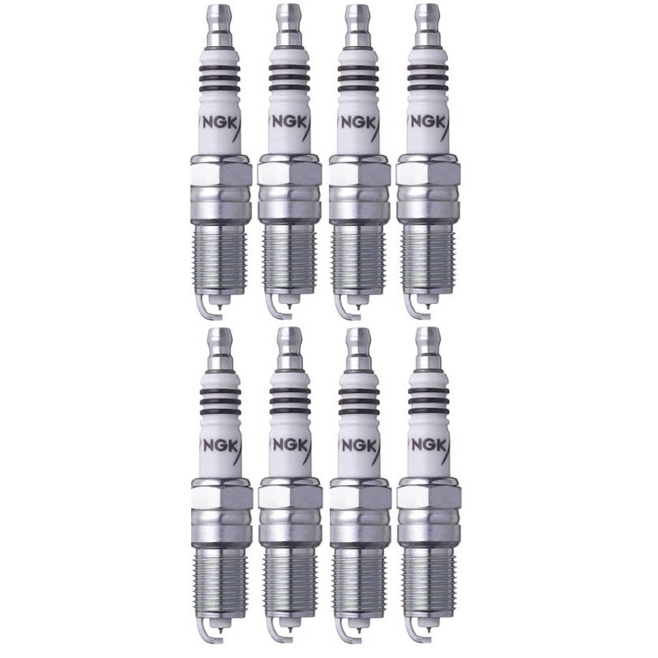 NGK TR7IX #3690 Spark Plugs | Set of 8 Iridium IX Plugs for LS Engines | 2 Heat Ranges Colder Than Stock